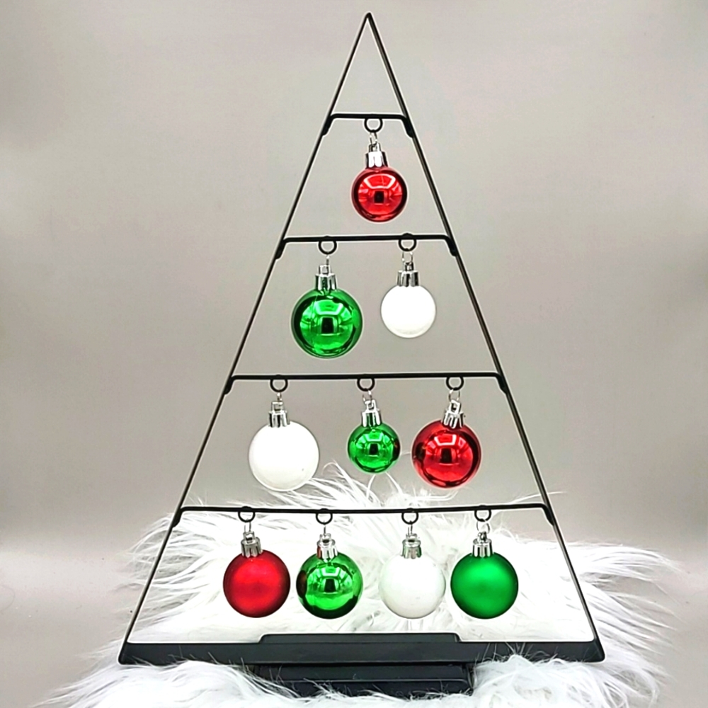 Festive Holiday Colorful Ornament Tree